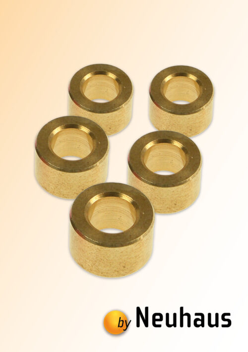 Anschlagring für 6 mm Schaft CNC Fräser Anschlagringe für 6 mm Schaftfräser Dimension: 10,5mm x 6,5mm Bohrung 6mm (Metall)